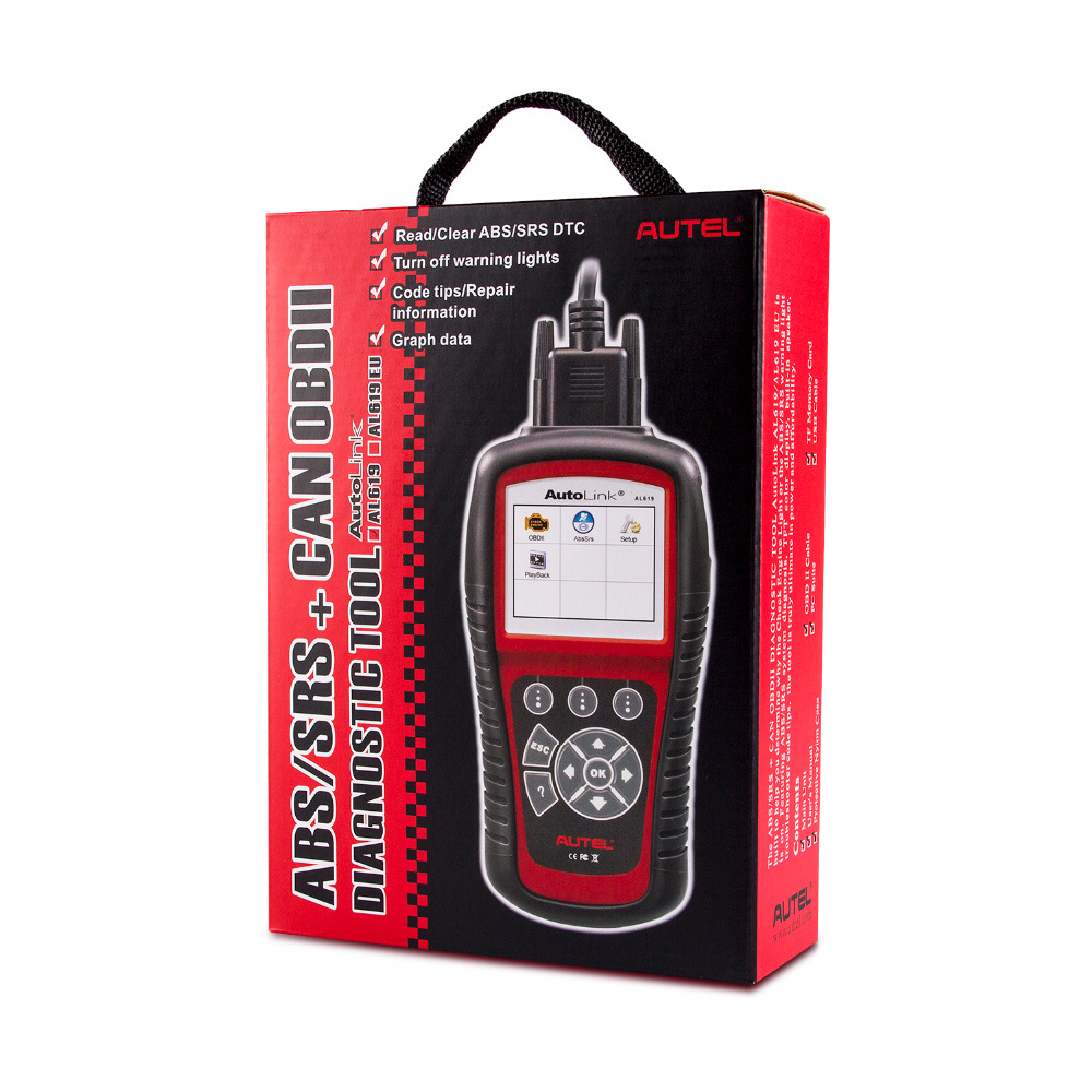 Autel AutoLink AL619 EU ECU/ABS/SRS universalus diagnostikos įrenginys