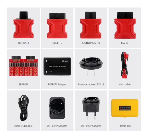 XTOOL X100 Pro2 raktų programatorius, skydelių ridos korekcija