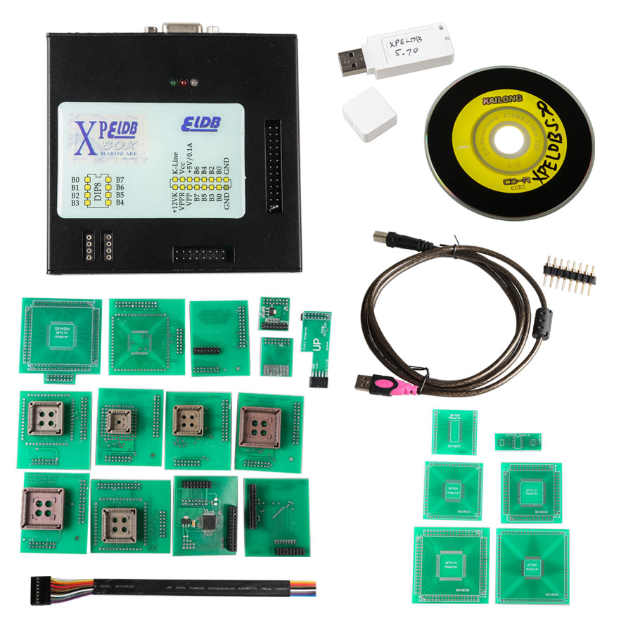 XPROG 6.26 EEPROM IMMO ECU Programatorius + adapteriai