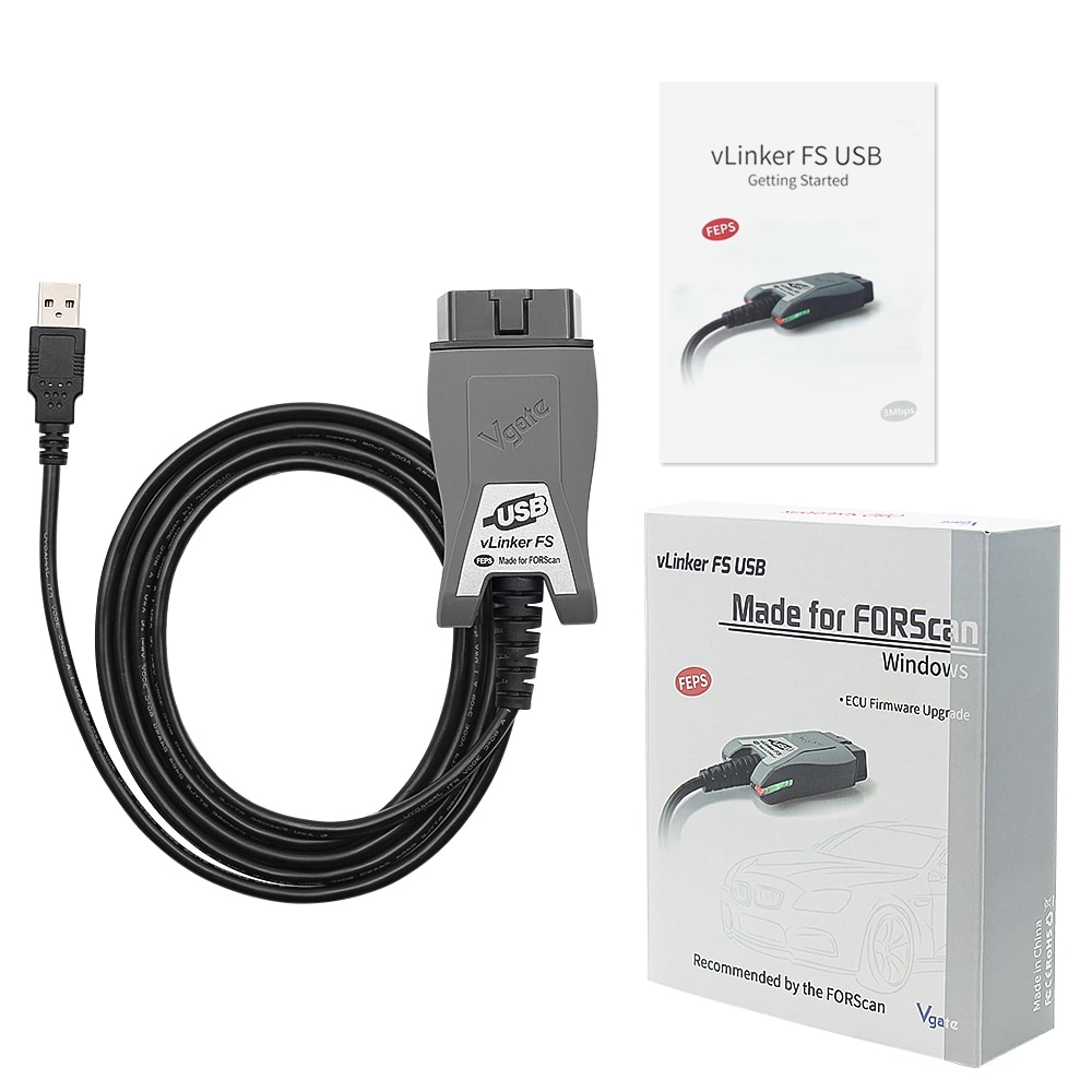 Vgate Vlinker FS Ford/Mazda diagnostikos įranga (FORScan)