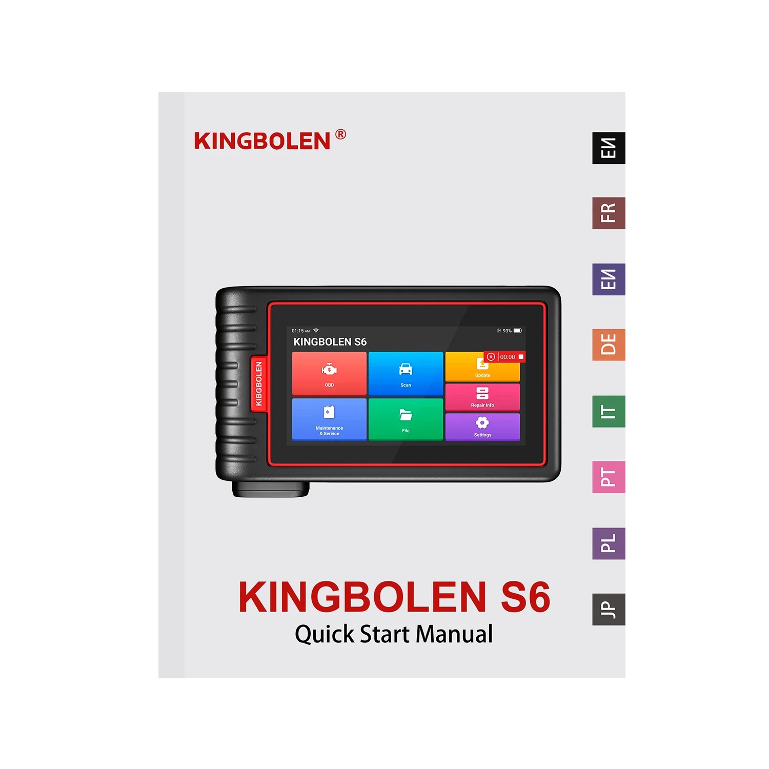 KINGBOLEN S6 universali diagnostikos įranga