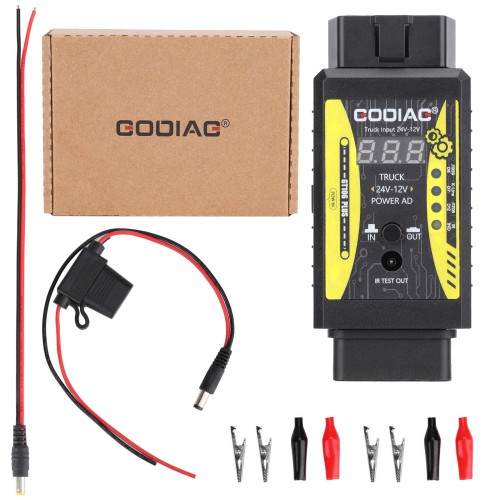 GODIAG GT106 PLUS 24V į 12V OBD adapteris sunkvežimiams