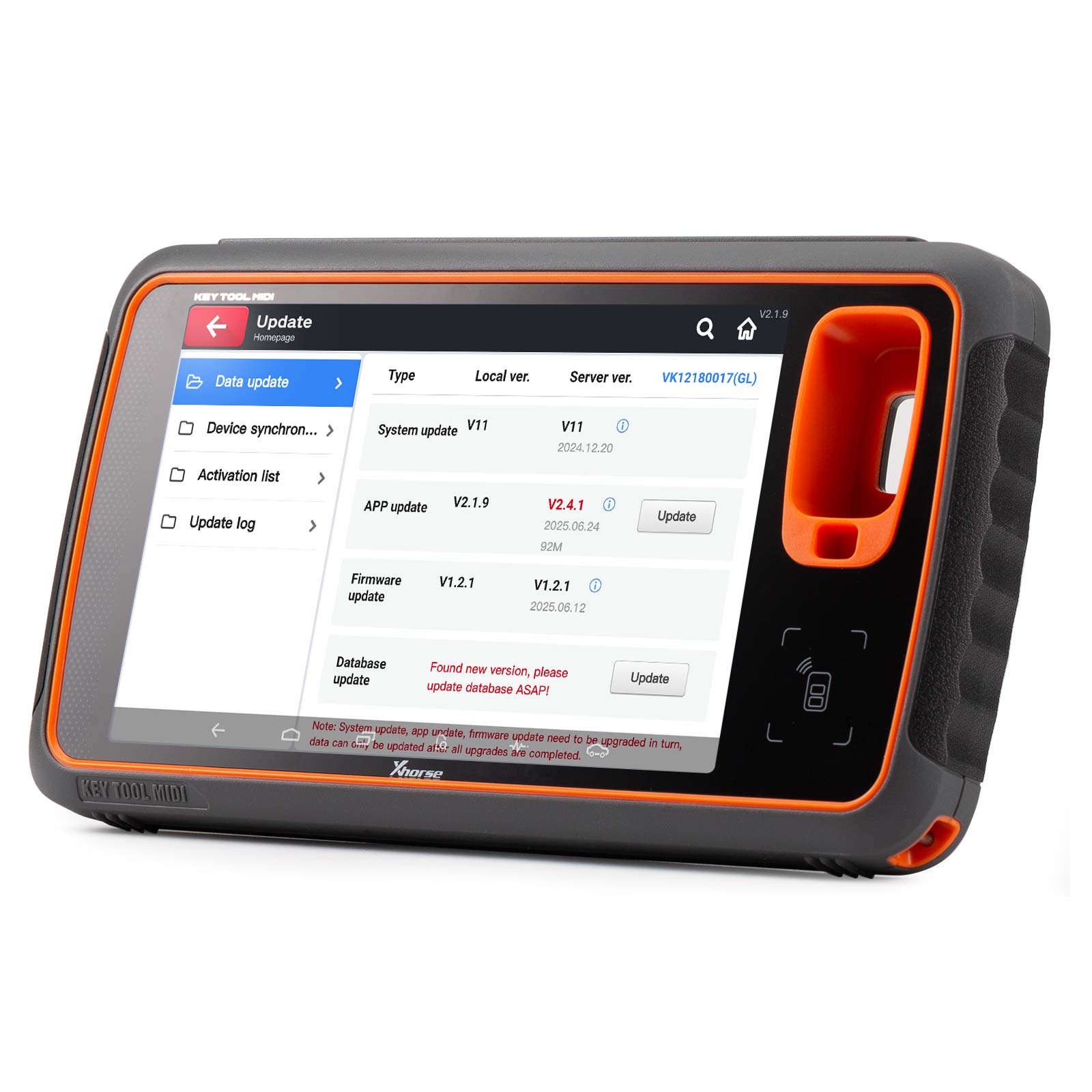 Xhorse Key Tool MIDI Advanced – Key & TPMS Programming Tool