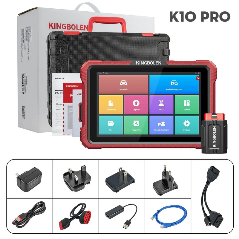 Kingbolen K10 PRO CANFD & DoIP Bluetooth universali diagnostikos įranga