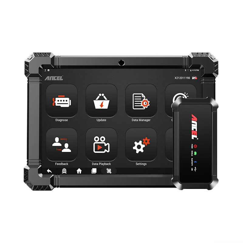 ANCEL X7 HD sunkvežimių diagnostikos įranga 12V/24V OBD2 su aktyviais testais ir ECU funkcijomis